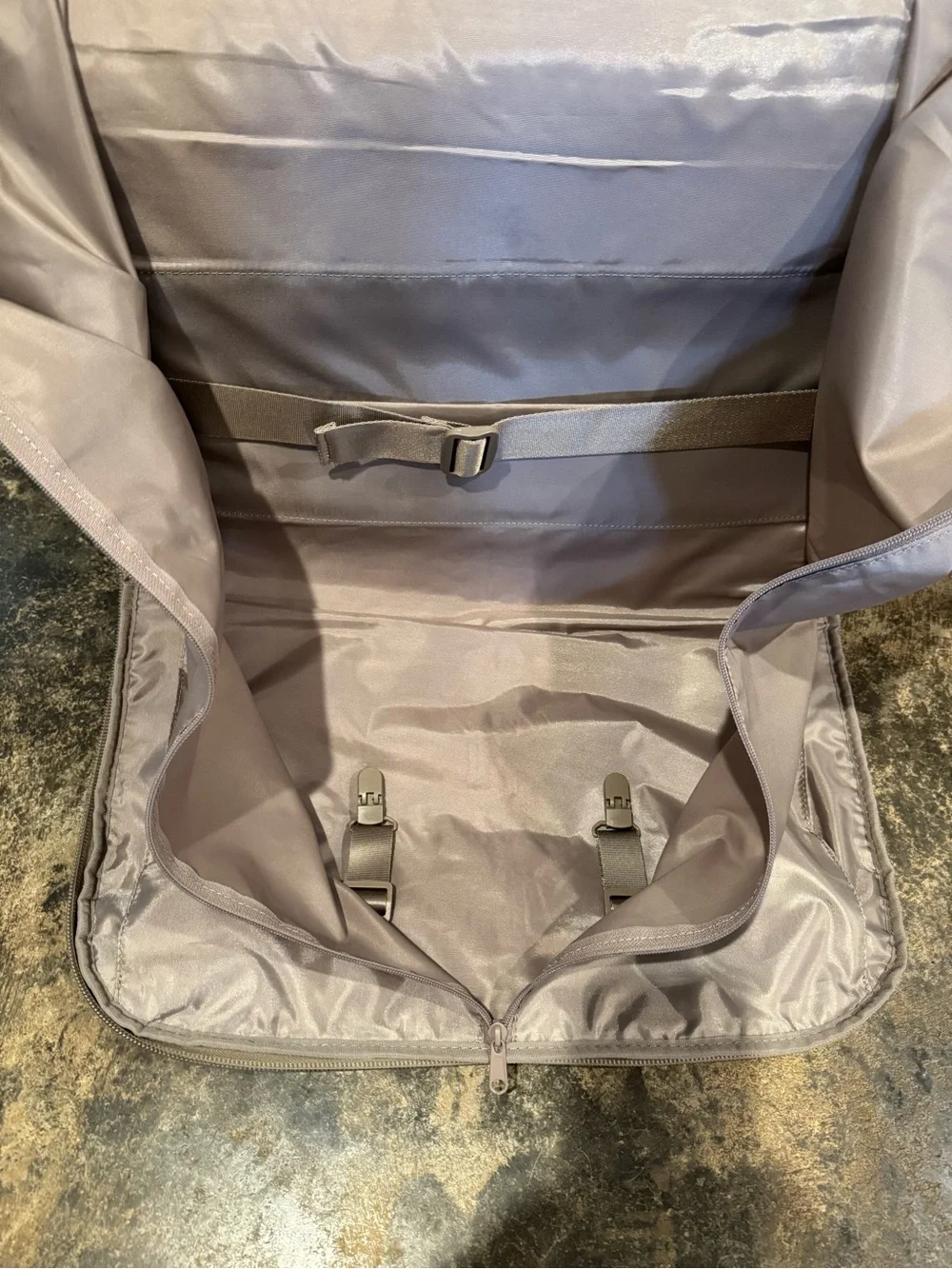 Halfday Convertible Garment Duffle Bag - Travel - Cream / Khaki - Picture 5 of 11